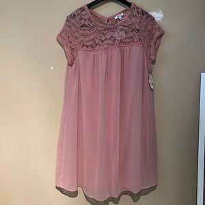 Blush Pink Mini Dress